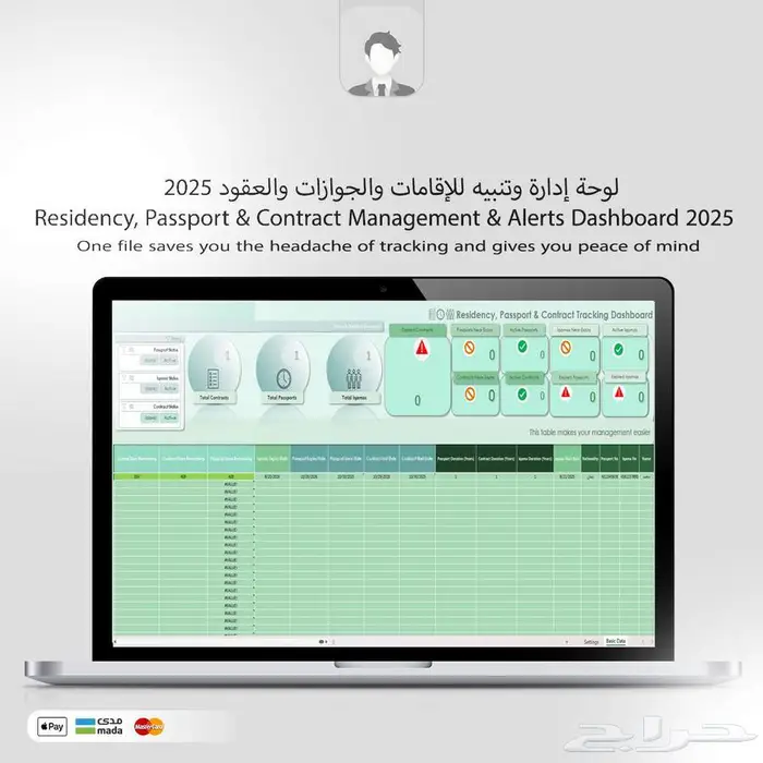 جداول Excel احترافية لإدارة أعمالك وتنظيم بياناتك 2