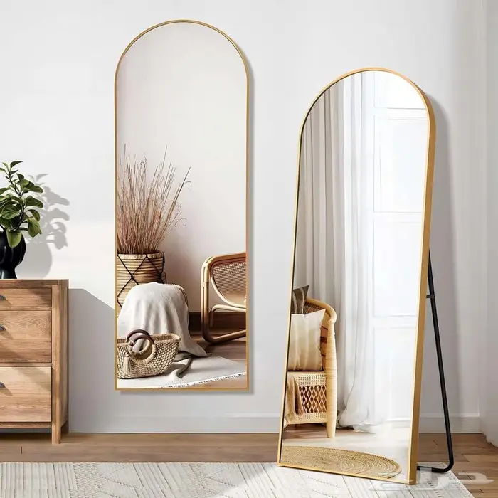 مراة لكامل الجسم مقاس 165   65 مقوسة لغرفة النوم وغرفة 0