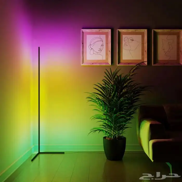 عرض إضاءة الزاوية الذكية اضاءة LED للزاوية و شريط لاصق 5متر 20