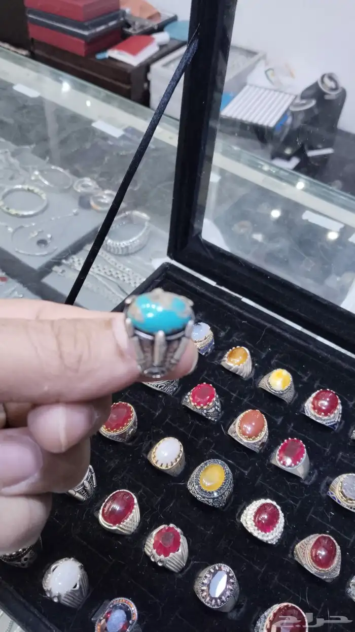 احجار كريمه طبيعي وفضى ايطالي عيار 925 6