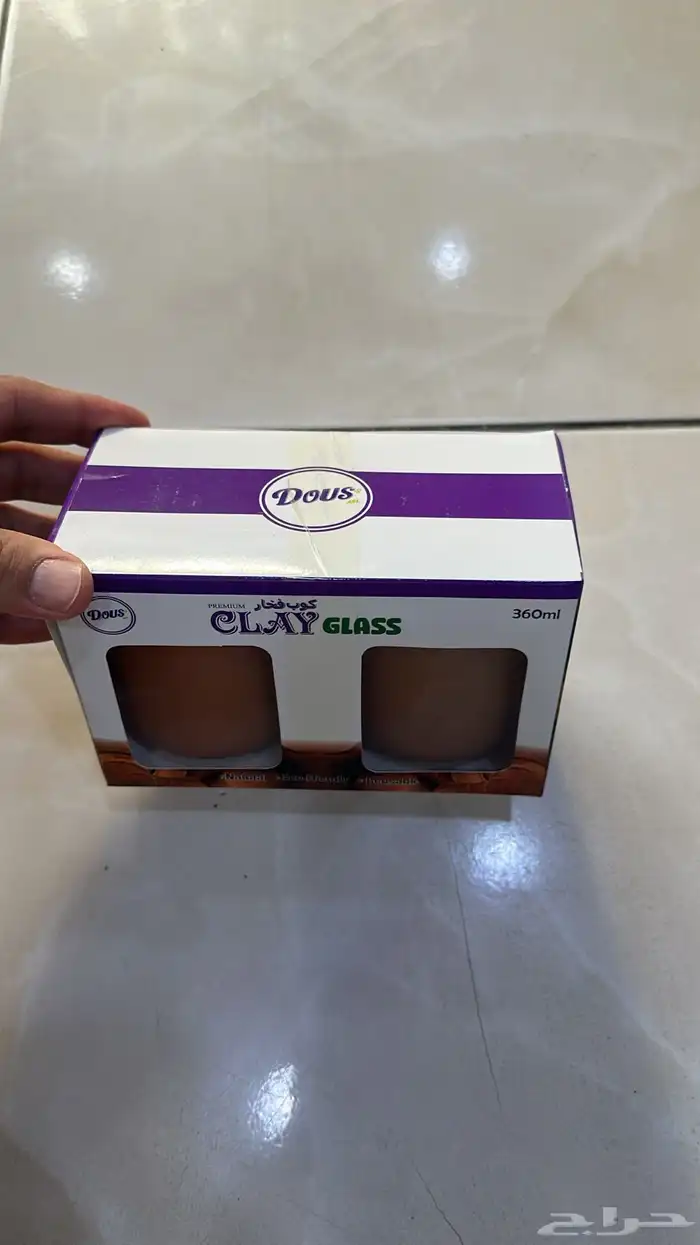 كوب فخار مصنوع من الطين الطبيعي 3