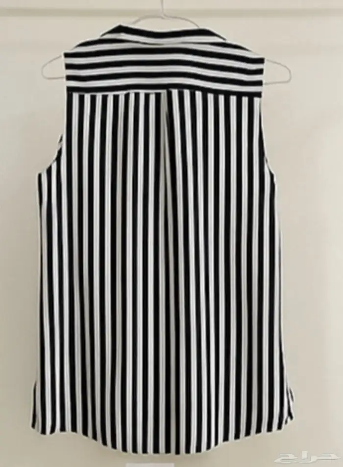 بلوزه نسائية ابيض واسود 1