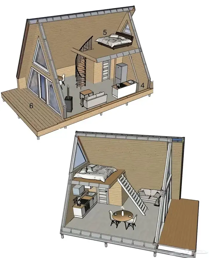 اكواخ خشبيه ريفيه 3