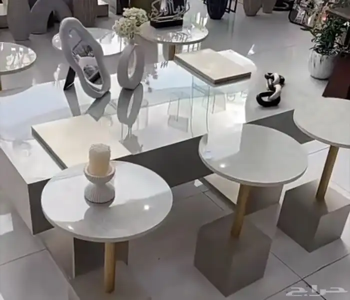 يوجدلدينا تفصيل طاولات ويوجد جاهزه وطاولات طعام جاهزه وتفصي 8