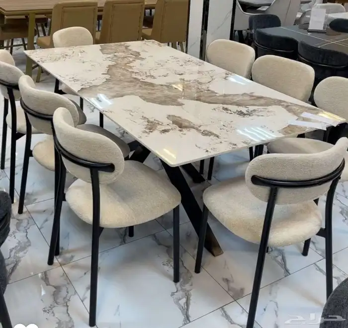 يوجدلدينا تفصيل طاولات ويوجد جاهزه وطاولات طعام جاهزه وتفصي 25