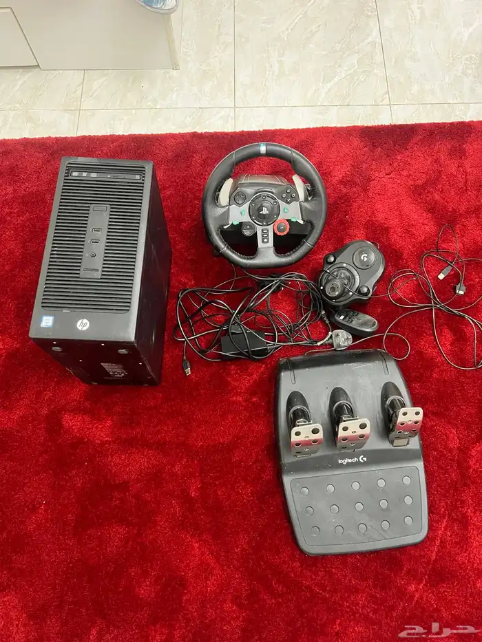 دركسون Sony مع كمبيوتر مكتبي hp 1