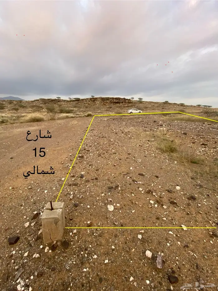 أرض مميزه شارعين للبيع رجال المع بني زيد 1