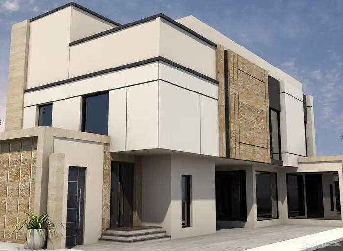 مصمم واجهات حجر وديكور داخلي ولاند سكيب 6