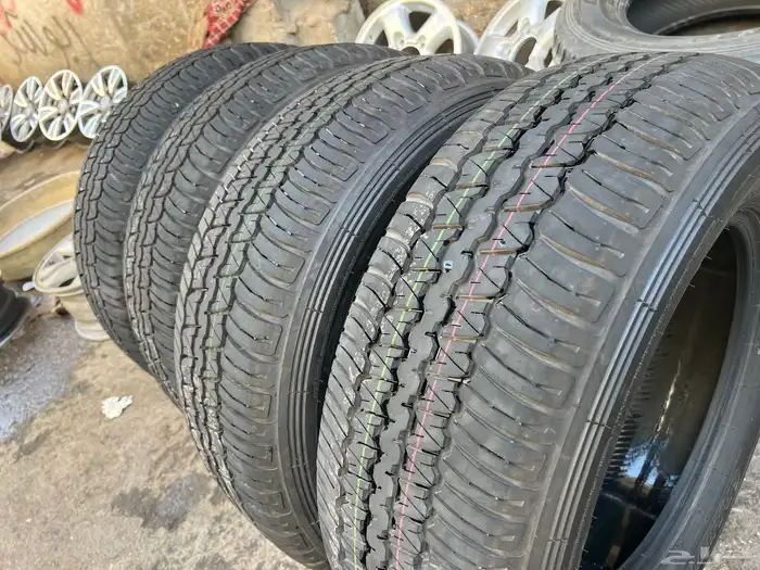 طقم كفرات منزل اخوالجديد دنلوب مقاس 265.65.18تاريخ 2025 4