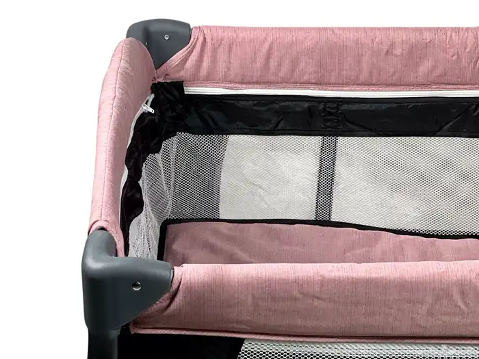 محبس مواليد مع باب جانبي - محبس للأطفال مع مظلة وألعاب 4