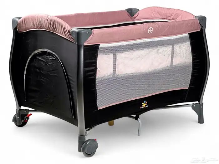 محبس مواليد مع باب جانبي - محبس للأطفال مع مظلة وألعاب 2