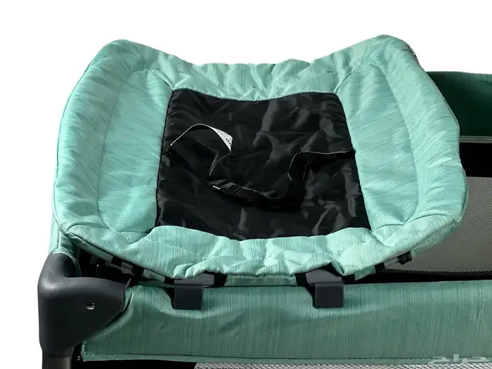 محبس دورين للاطفال مع مظلة - سرير اطفال قماشي قابل للطي 3