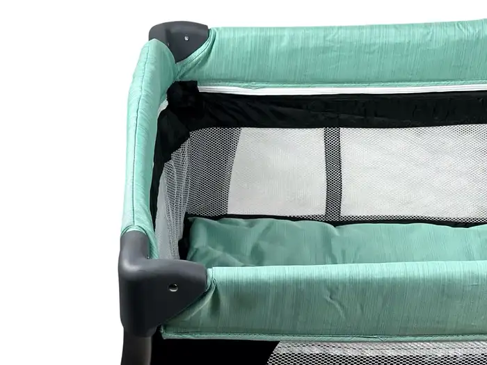 محبس مواليد مع باب جانبي - محبس للأطفال مع مظلة وألعاب 8