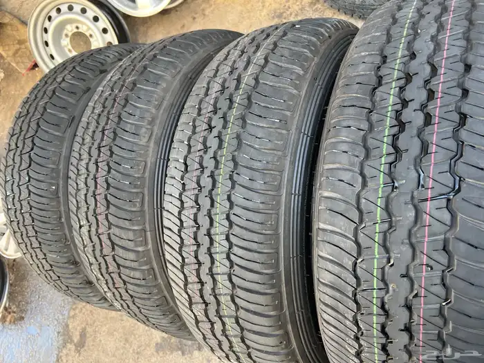 طقم كفرات منزل اخوالجديد دنلوب مقاس 265.65.18تاريخ 2025 8