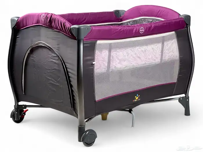 محبس مواليد مع باب جانبي - محبس للأطفال مع مظلة وألعاب 12