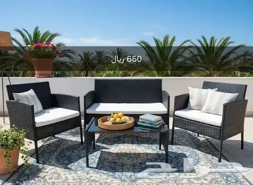 جلسات خارجية راتان 6 أشخاص و 5 أشخاص و 4 أشخاص صناعة صينية 7