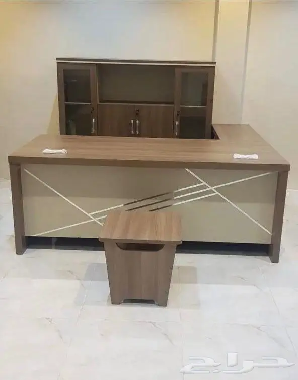 مكاتب سكرتارية درج دولاب مكتبي طاولة شي طقم كرسي كنب جلد 3