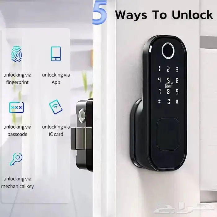 قفل ذكي اقفال سمارت قفل بصمة smart lock TT LOCK tuya تركيب 1