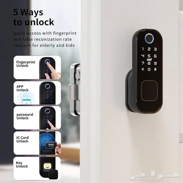 قفل ذكي اقفال سمارت قفل بصمة smart lock TT LOCK tuya تركيب 2