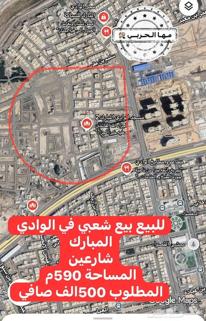 للبيع بيت شعبي في الوادي المبارك 590م البيع 500الف 0