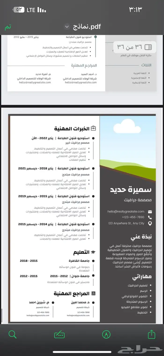 تصميم CV نظام الATS الأكثر طلبا 31