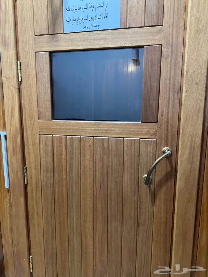 غرفة سونا مصنوعه من خشب التكو مع محول لتخفيف الجهد 6