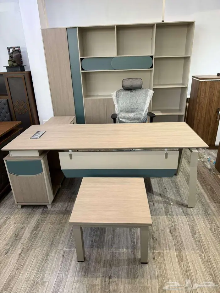 طقم مكتب مدير كبير مودرن فخم مع دولاب (يوم الوطني خصم خاص) 1