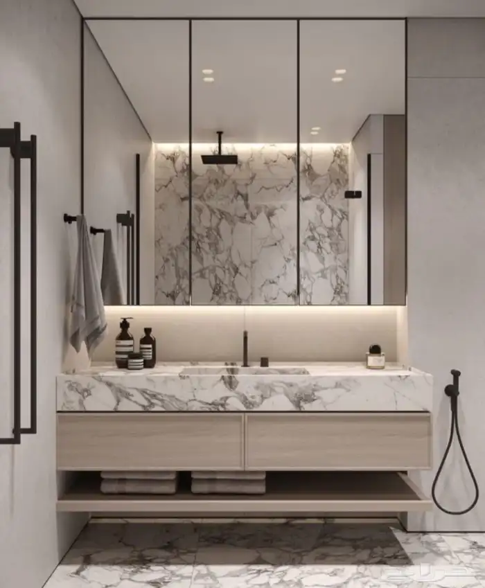 تفاصيل مغاسل ورخام طبيعي 8