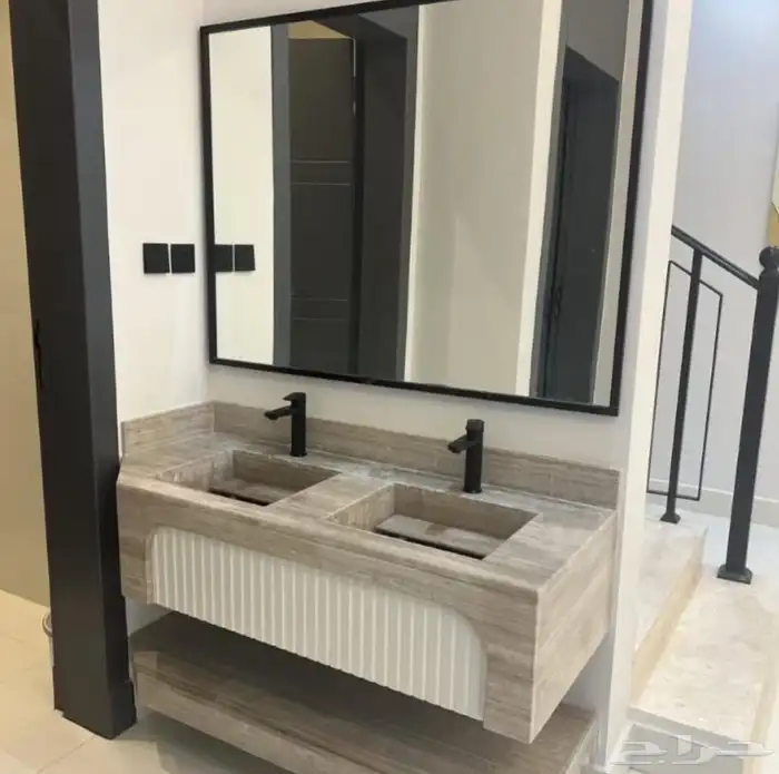 تفاصيل مغاسل ورخام طبيعي 6