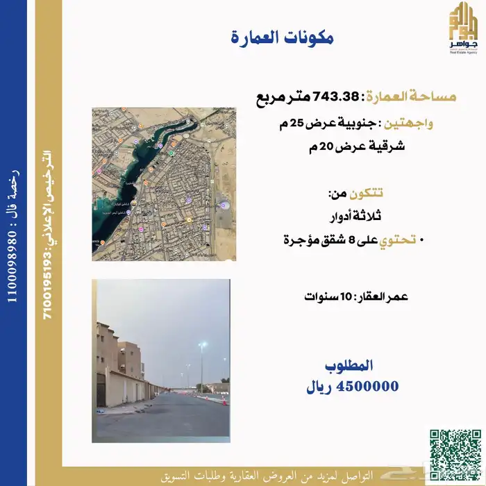 عمارة سكنية للبيع في جدة أبحرالجنوبية 2