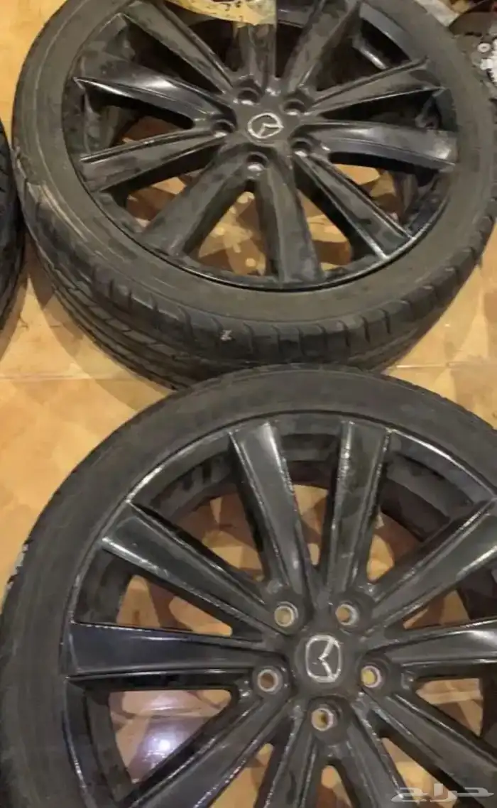 كفرات وجنوط مازدا 6 الفل او مازدا 9 تركب عليه شبه الجديده 0