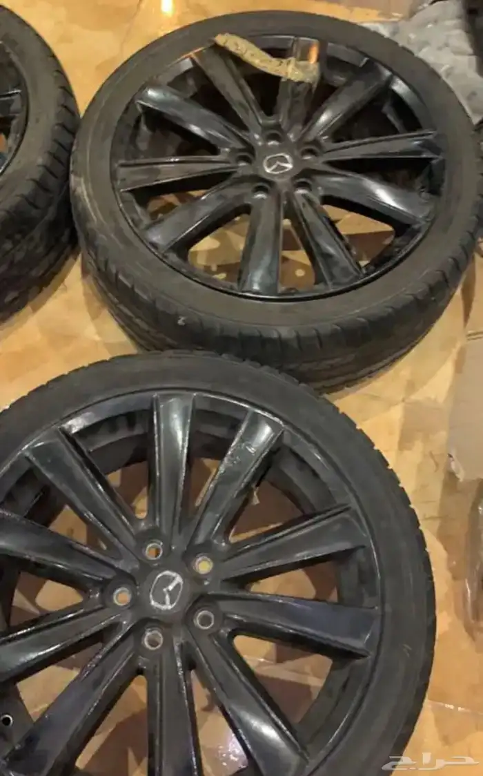 كفرات وجنوط مازدا 6 الفل او مازدا 9 تركب عليه شبه الجديده 2