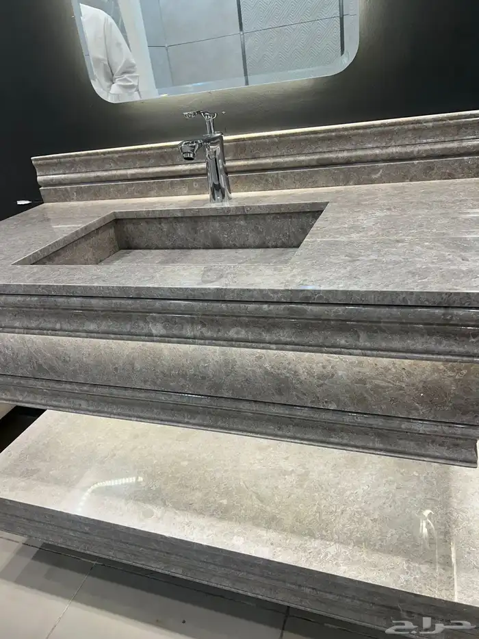 تفاصيل مغاسل ورخام طبيعي 7