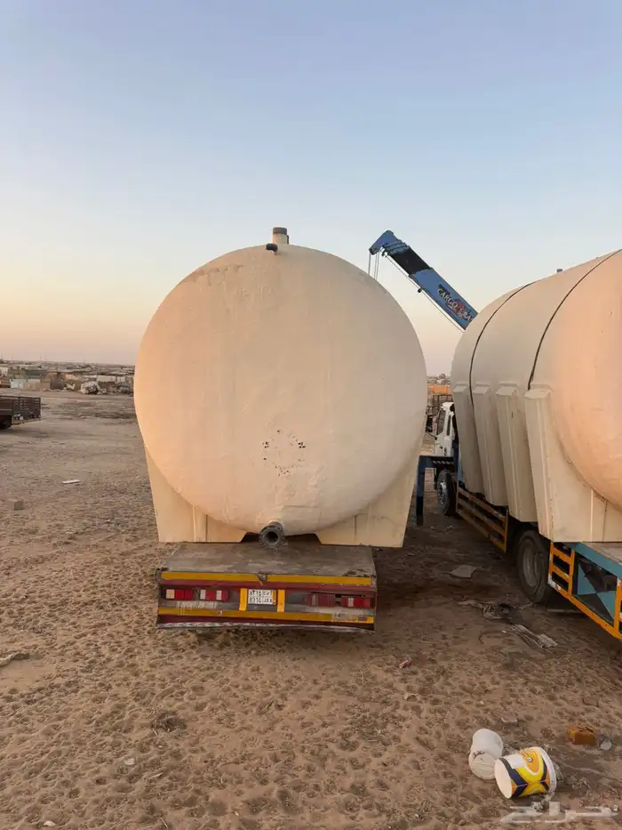 خزانات ماء للبيع 75الف التر فيبر لأمريكي افقي 13