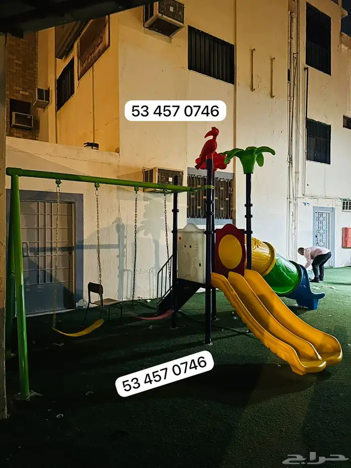 مراجيح مع زحاليق للالطفال 2