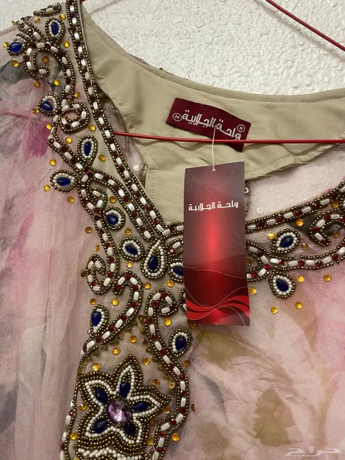 للبيع جلابيه شيفون طوله ميدي مقاسه Mجديد لم يلبس 2