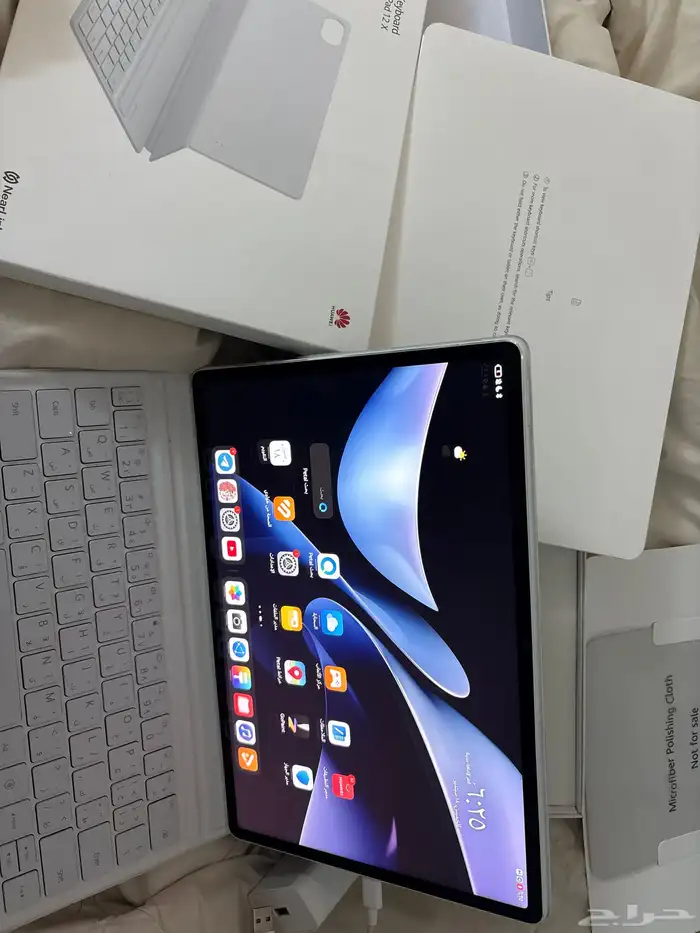 ايباد هواوي ميت باد 12X الجهاز شبه جديد جميع اغراضه موجوده 0
