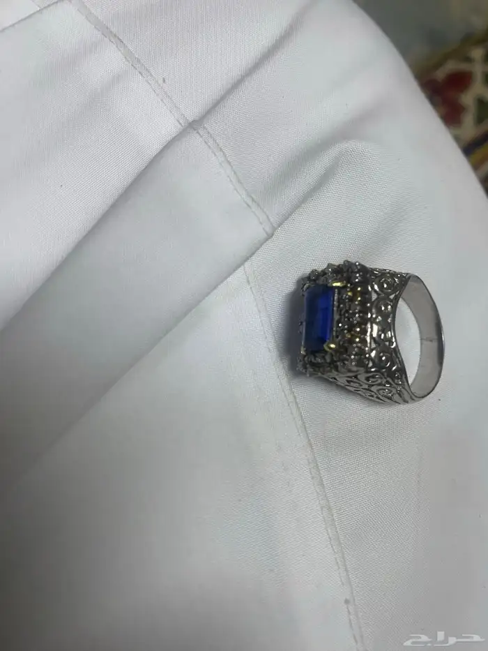 خواتم فضه وفيروز مشجر اصلي مشروط  عقيق احمر اصلي وغيره 4