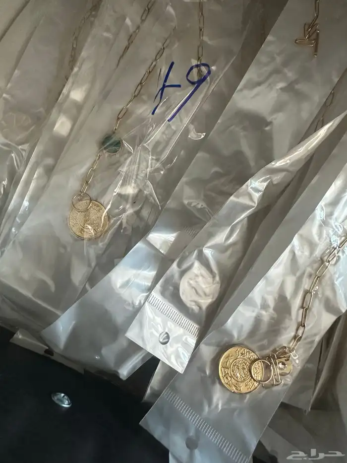 عقد جنية سعودي مطلي ذهب   ألوان متعددة   مناسب للتوزيعات 13