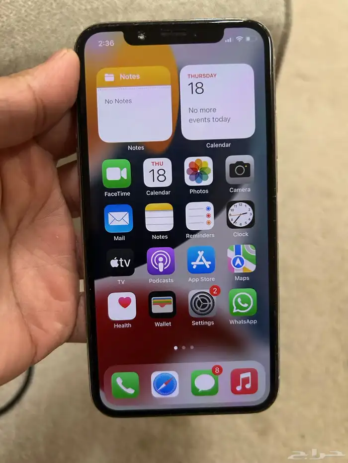 ايفون X ابيض - 64GB - اصدار 15.4.1 6