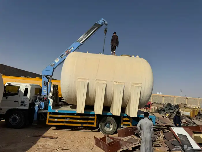 خزانات ماء للبيع 75الف التر فيبر لأمريكي افقي 11