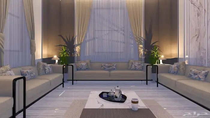 تصميم ديكور وواجهات فلل سكنية وتجارية 13