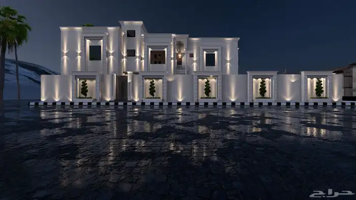 تصميم ديكور وواجهات فلل سكنية وتجارية 19