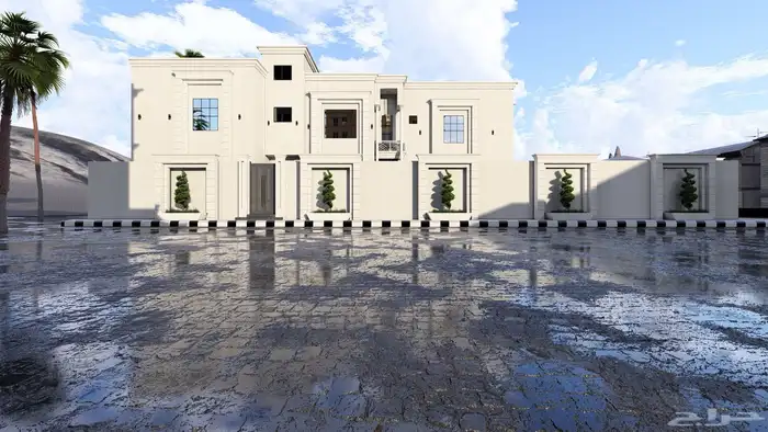 تصميم ديكور وواجهات فلل سكنية وتجارية 20