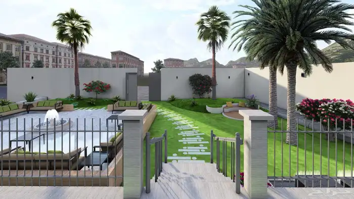 تصميم ديكور وواجهات فلل سكنية وتجارية 2