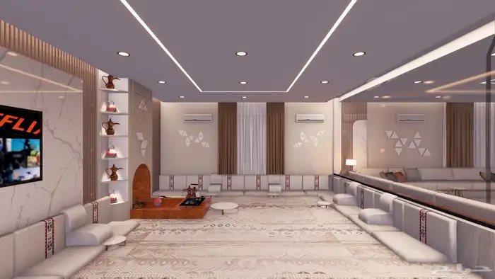 تصميم ديكور وواجهات فلل سكنية وتجارية 12