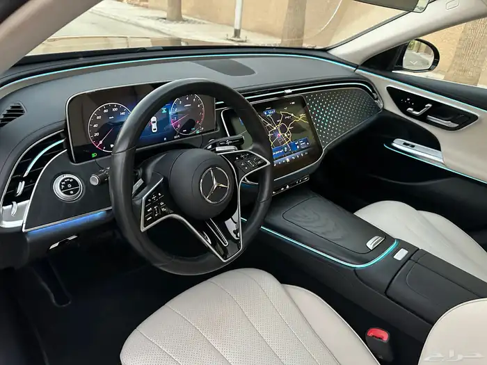 مرسيدس E200 بحاله الوكاله داخل ابيض 2024 24