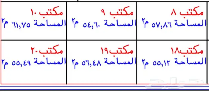 مكاتب إدارية للبيع بطحاء قريش ب320 فرصة نادرة مساحات مختلفة 1