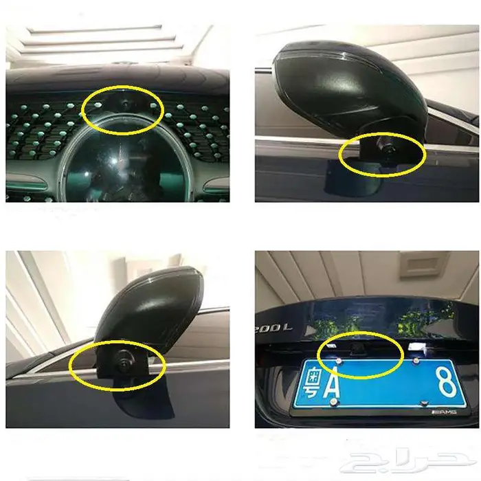 كاميرات لجميع انواع مورسديس تركب على الشاشه الاصليه البلد 0