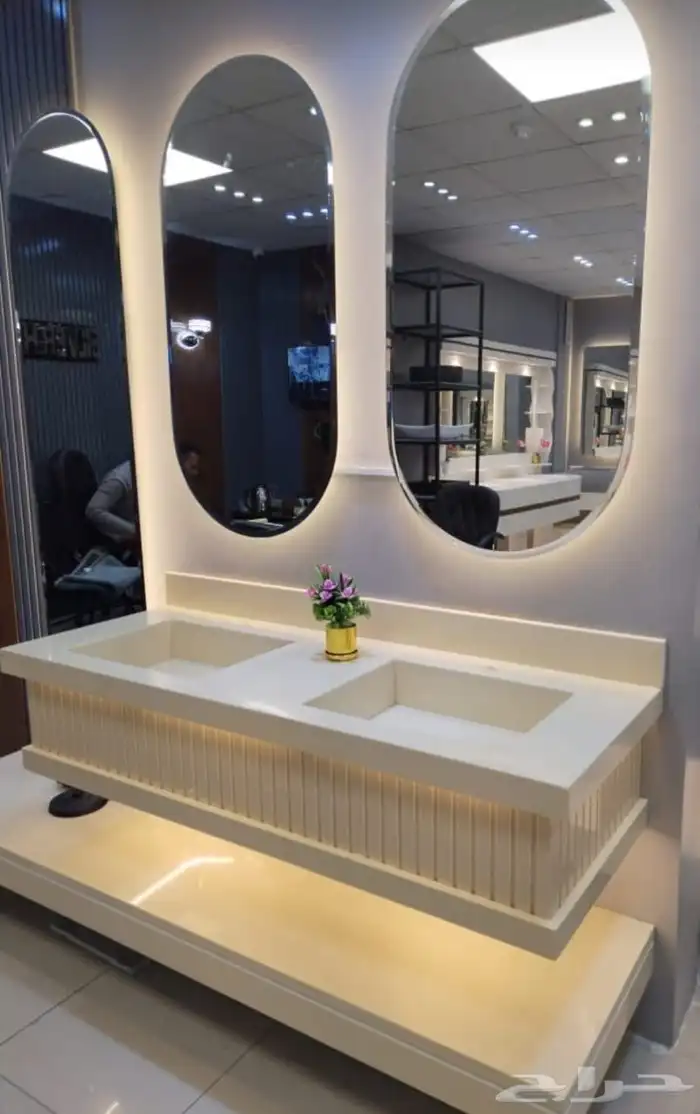 تفاصيل مغاسل ورخام طبيعي 10